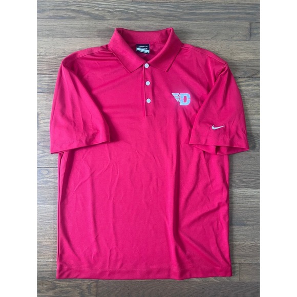 Nike Golf Other - Nike Golf University of Dayton Flyers Polo Shirt Mens Medium Red Dri-FIT NCAA